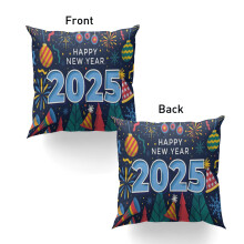 Újév2025 díszpárnahuzat 16x16 hüvelyk