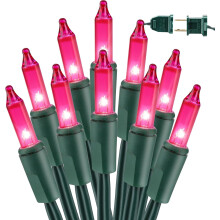 Luci natalizie rosa BrizLabs da 21,2 m (69,6 piedi), 300 LED, per interni ed esterni