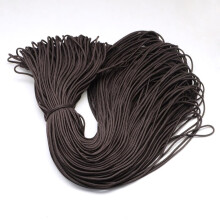 Polyester Spandex Snor Kokosbrun 2mm100m Bunt