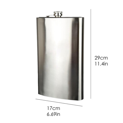 Donemore bärbar flaska i rostfritt stål, 64 oz 2
