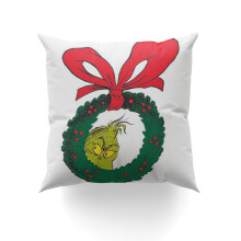 Grinch díszpárnahuzat 20x20 hüvelykes nyaraló dekoráció