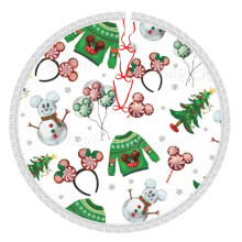 Mickey Mouse Christmas Tree Skirt 36 inch