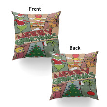 Federa per cuscino decorativo Grinch 45x45 cm, decorazione natalizia per la casa