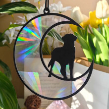 Pet memorial acrylic pendant window hanging 1 piece