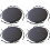 Conjunto de 4 almofadas redondas para cadeiras, para uso interno e externo, com amarras. 1