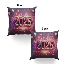 Nieuwjaar 2025 sierkussenhoes 20x20 inch