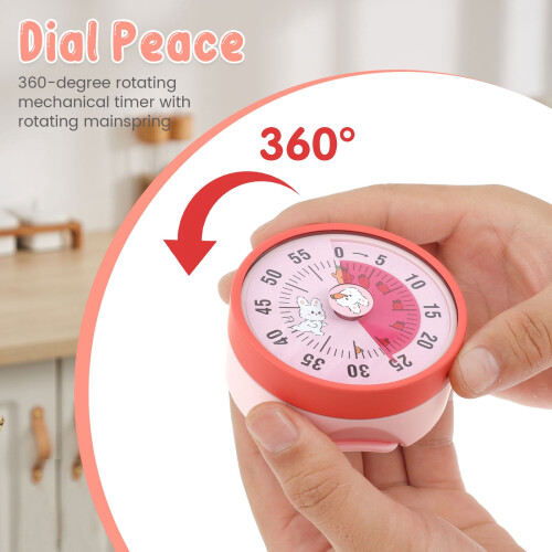 Mechanical Kitchen Timer Magnetic Loud Alarm 60 Minutes 2