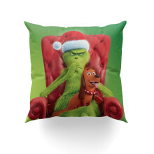 Grinch díszpárnahuzat 16x16 hüvelykes lakberendezés