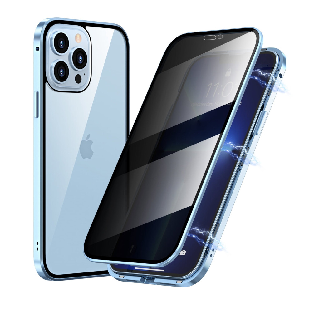 Iphone 14 Pro Max Magnetic Privacy Case With Metal Bumper, 301029231179