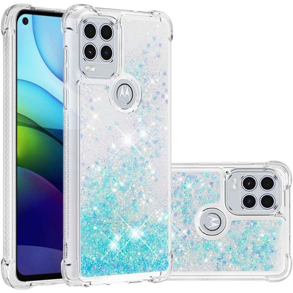 Moto G Stylus 2021 5G Clear Glitter Liquid Case 301029232367