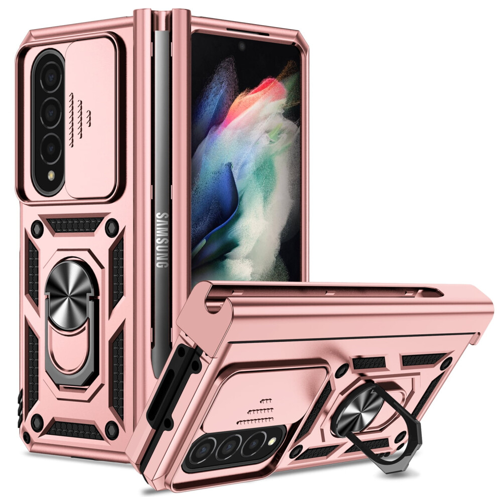 Samsung Galaxy Z Fold 4 Case Drop-Proof Hybrid Rugged Black 301029231087