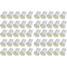 Lâmpada LED WerFamily T10 branca para carro, 50 unidades