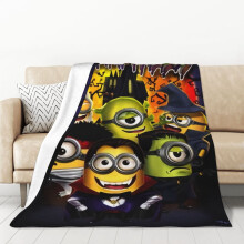 Minions fleece blanket soft cozy throw 50x70 inch