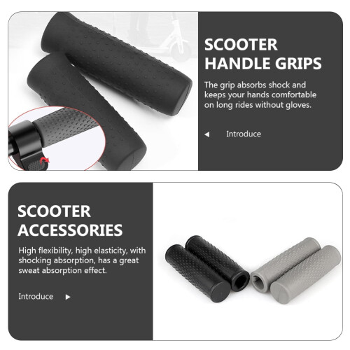 Håndtagsdæksel til elektrisk scooter, silikone, stødsikkert (2 stk.) 2