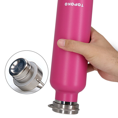 Bouteille isotherme en acier inoxydable rose 740 ml 1