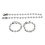 Pulseira de corrente de bolinhas em aço inoxidável 304, 8,5 polegadas (10 mm) 2