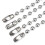 Pulseira de corrente de bolinhas em aço inoxidável 304, 8,5 polegadas (10 mm) 3
