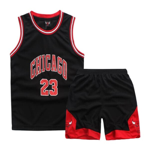 Παιδικό Σετ Φανέλας Michael Jordan Bulls Μαύρο S (120-130cm)