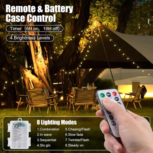 Luzes de Halloween em formato de olho com 30 LEDs e 8 modos. 2