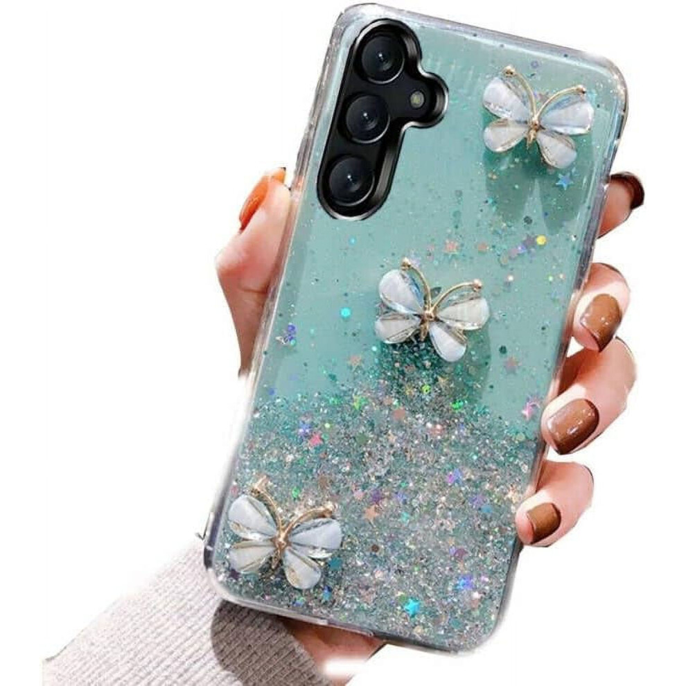 Samsung Galaxy A14 5G Glitter Case 3D Butterfly Tpu Purple 301029234705