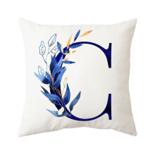 Herbstdekor-Kissenbezug 45 x 45 cm (18 x 18 Zoll) ABC-Blumen-Design 1