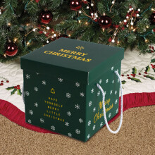 Boîte cadeau de Noël Zeceouar grande taille vide (2 pièces)