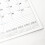 Calendrier mensuel à détacher, design traditionnel et moderne 4
