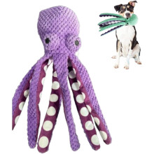 Pawforloves Pluche Hondenspeeltje Octopus 2 stuks