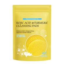 Čisticí tampony na obličej s kyselinou kojovou 40 ks - rozjasňují pleť, odlupují keratin, kompatibilní s Bio7Skin Eternal305 a posilovačem