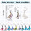 Stitch Markers Enamel Clip 20 pcs 8