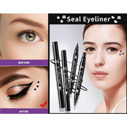 Σετ σφραγίδων υγρού eyeliner διπλής όψης αδιάβροχο 6 τεμάχια 2