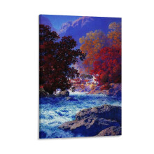 Tableau sur toile imprimé Maxfield Parrish 08x12 pouces