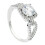 925 Silver Zircon Ring for Women Wedding Gift 1