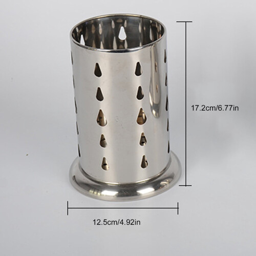 Seau à baguettes en acier inoxydable avec système de drainage 2