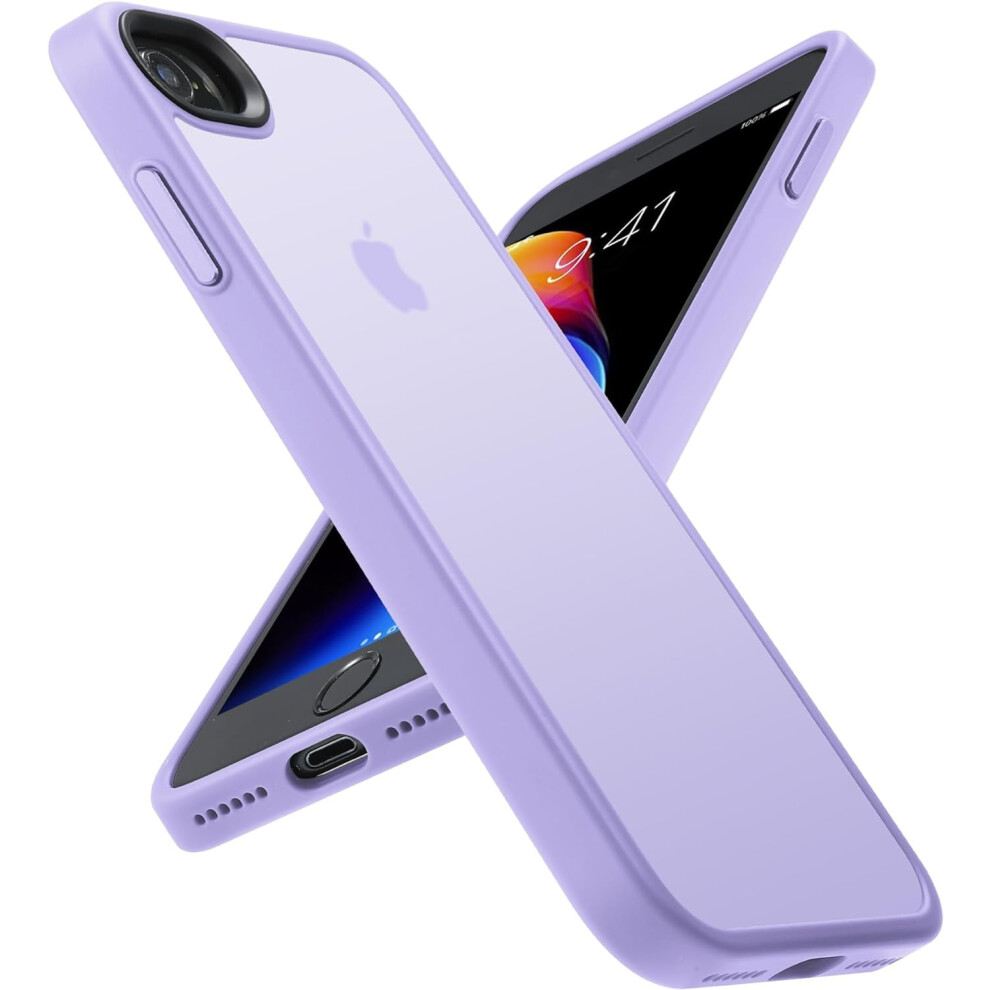 Shockproof Case For Iphone Se 2022 2020 Light Purple 301029240317