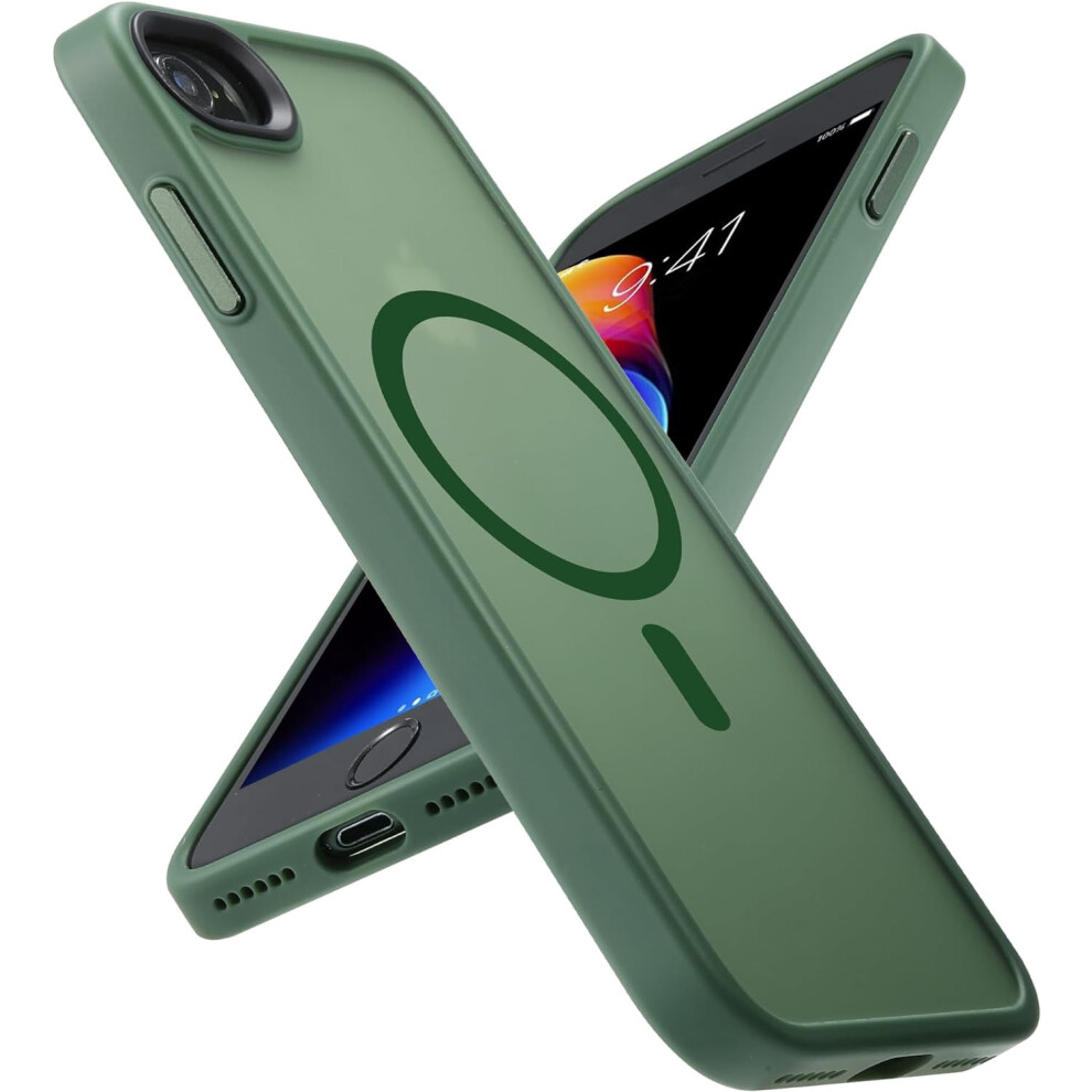 Magnetic Iphone Se/8 Case With Magsafe, Matte Green 301029240362
