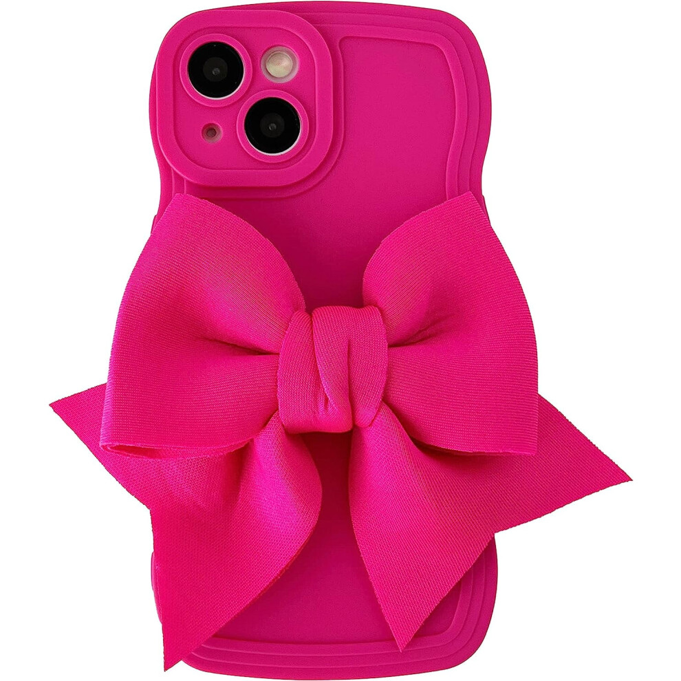 Bow Knot Curly Wave Iphone Case For Iphone 14 Red 301029241123