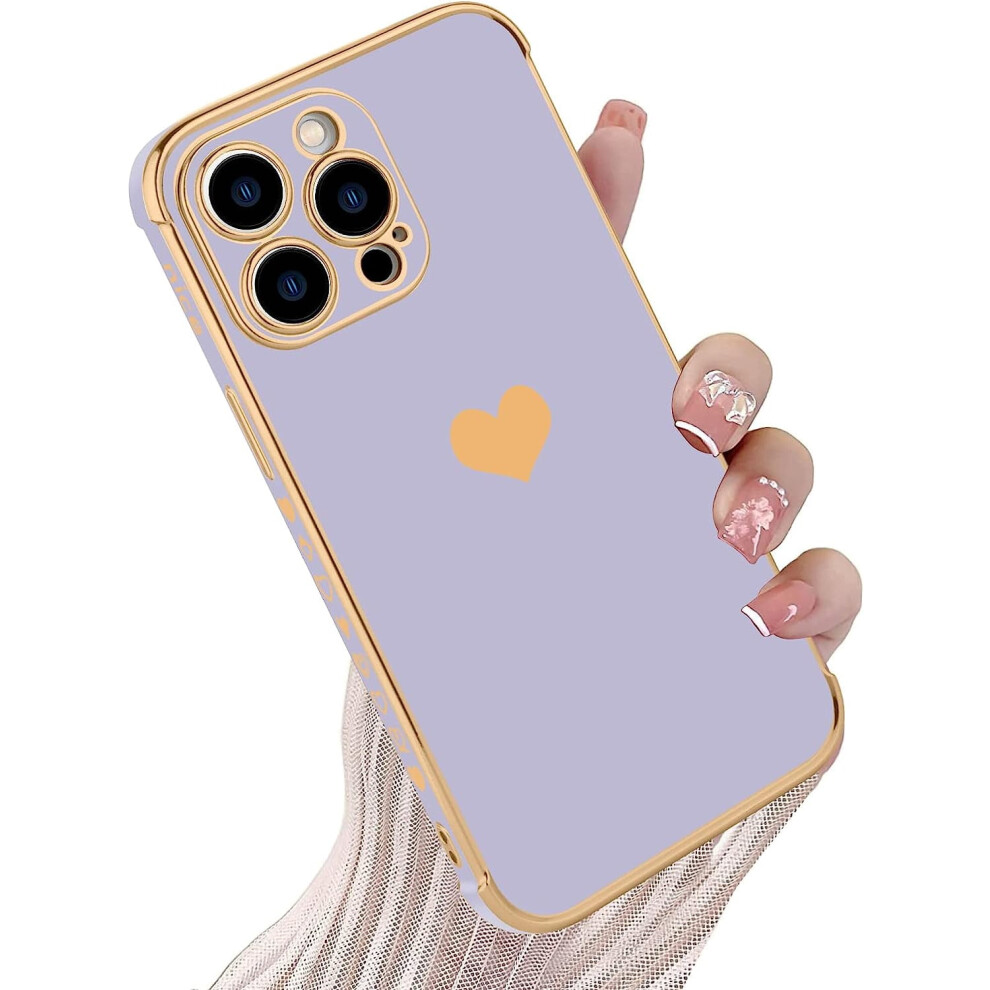 Iphone 14 Pro Case Tpu Shockproof With Wrist Strap Purple 301029232053