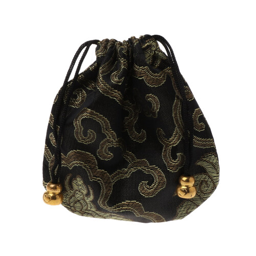 Silk jewelry pouch drawstring gift bag1piece