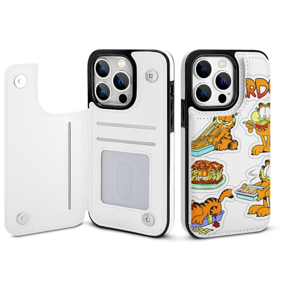 Garfield Iphone 14 Pro Wallet Case Pu Leather Flip With 301029559860