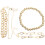 Set di braccialetti a catena con perline, impilabili, 4 pezzi 1
