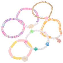 Armbandperlen-Set aus Polymer Clay für Damen, 6-teilig