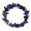 Unisex lapis lazuli beaded stretch bracelet 2