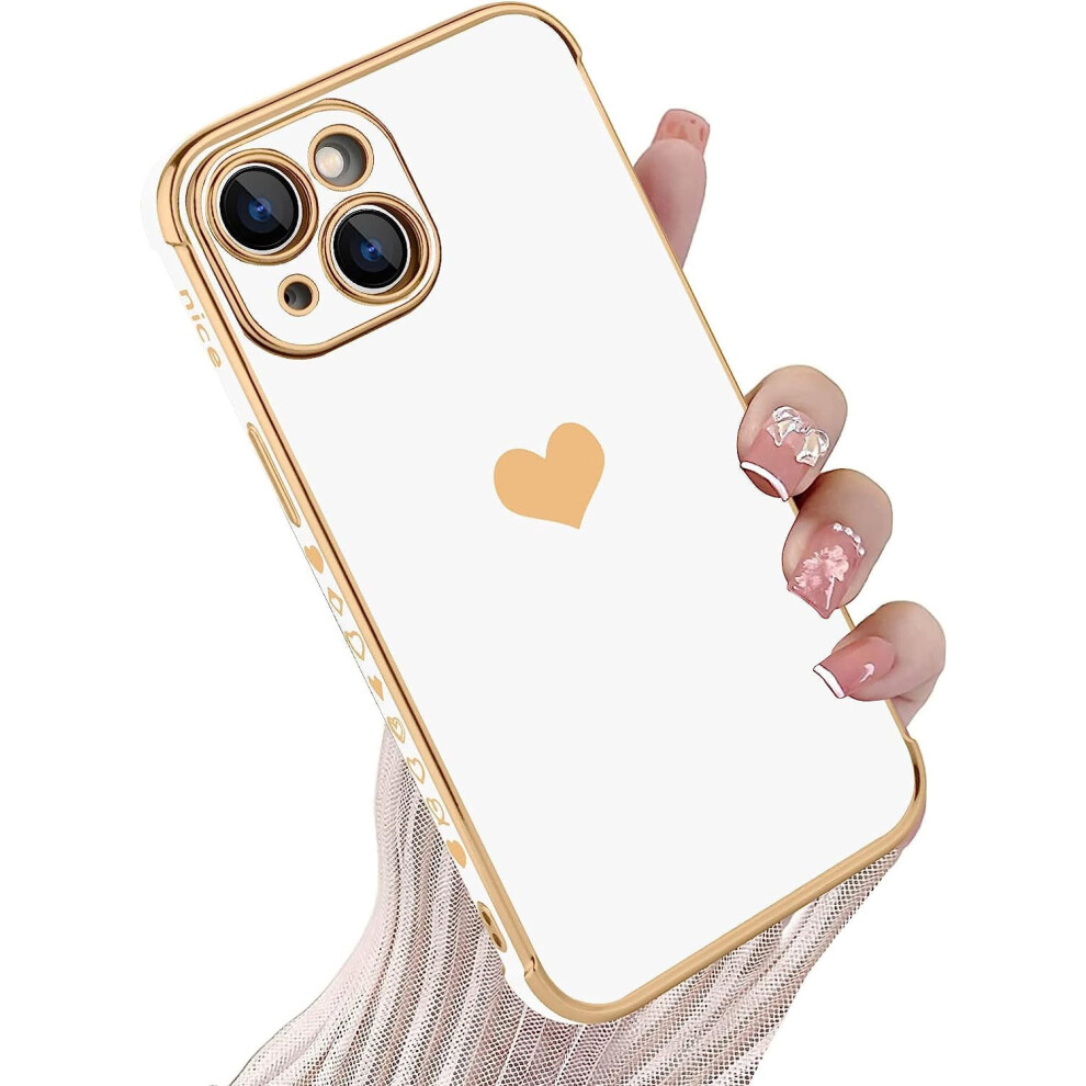 Iphone 14 Plus 6.7 Inch Heart Tpu Case White 301029232084
