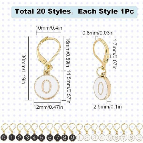 Stitch Markers Enamel Clip 20 pcs 2