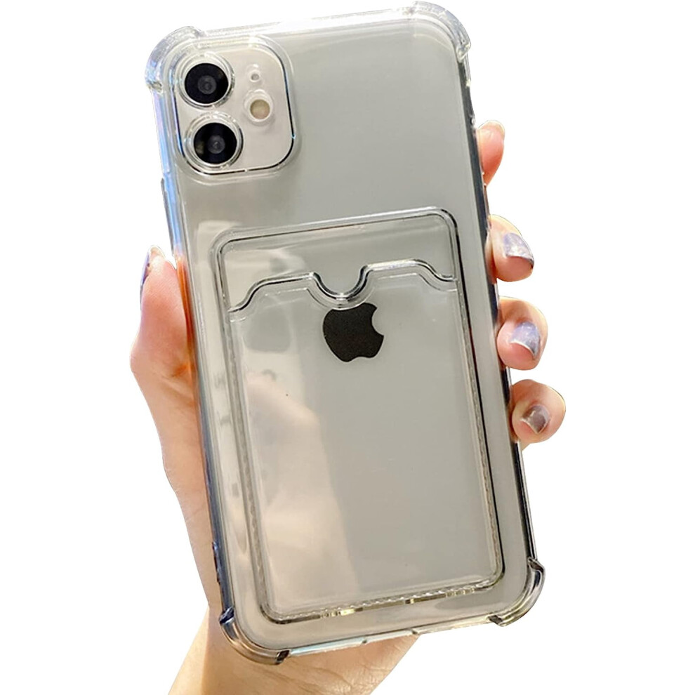 Iphone 12 Clear Tpu Case With Card Holder 301029232534