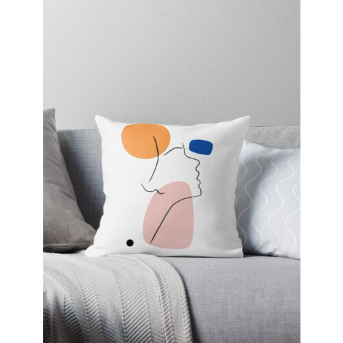 Capa de almofada com arte abstrata, 45x45 cm (18x18 polegadas)