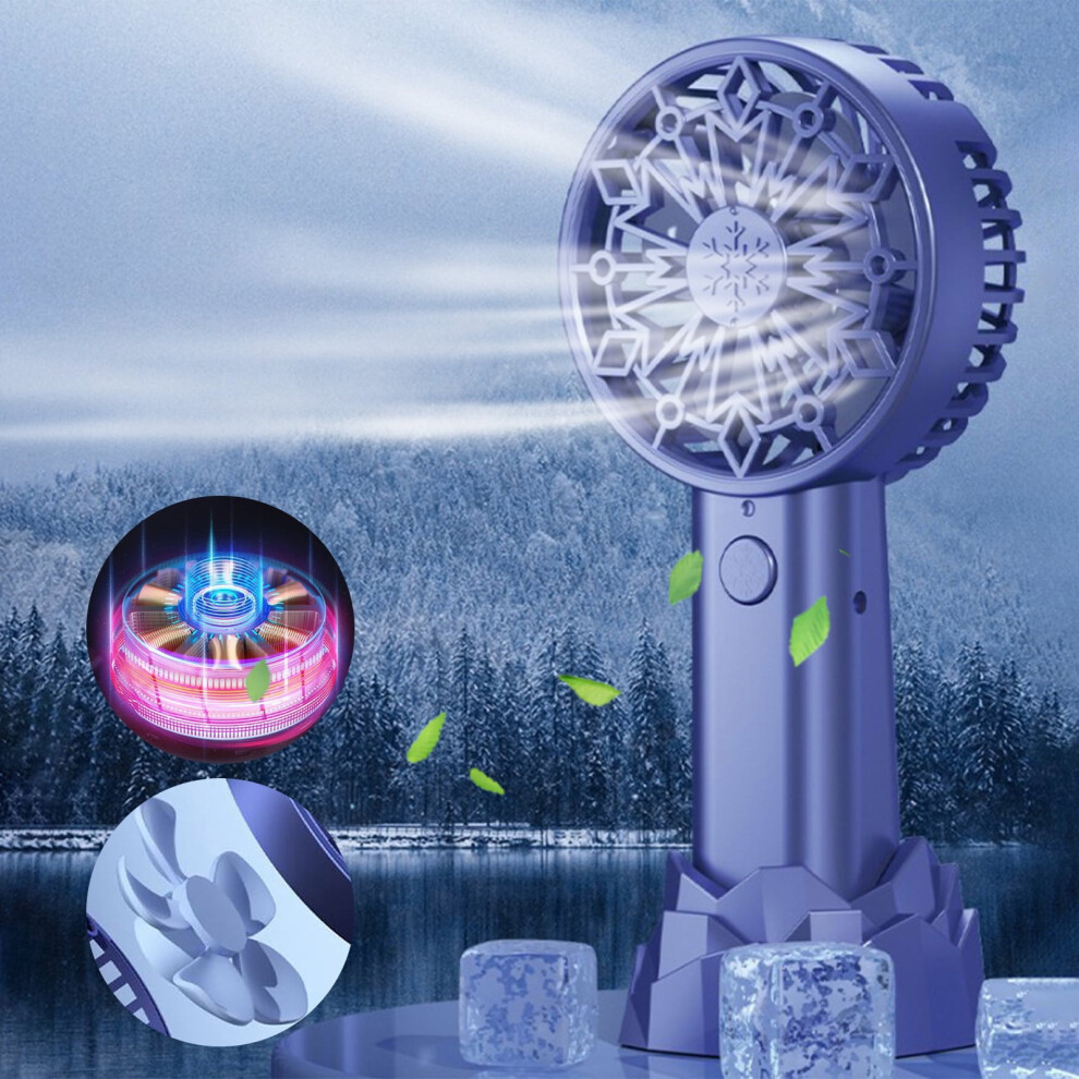 Mini Handheld Fan 3-Speed Usb Rechargeable 969218142448