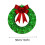 Christmas Wreath Metal LED Warm Light with Bow 2