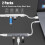 USB-C-Hub 3.0, 4-Port, ultraflacher Adapter, 2 Stück 2